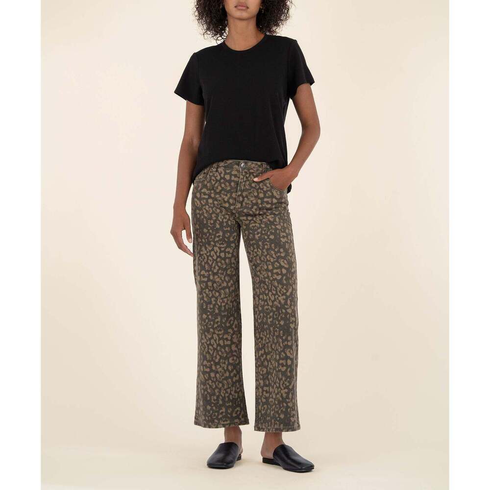 Kut from the Kloth Meg High Rise Wide Leg Size 44 / Wood